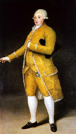 Francisco de Goya Portrait of Francisco Cabarres china oil painting image